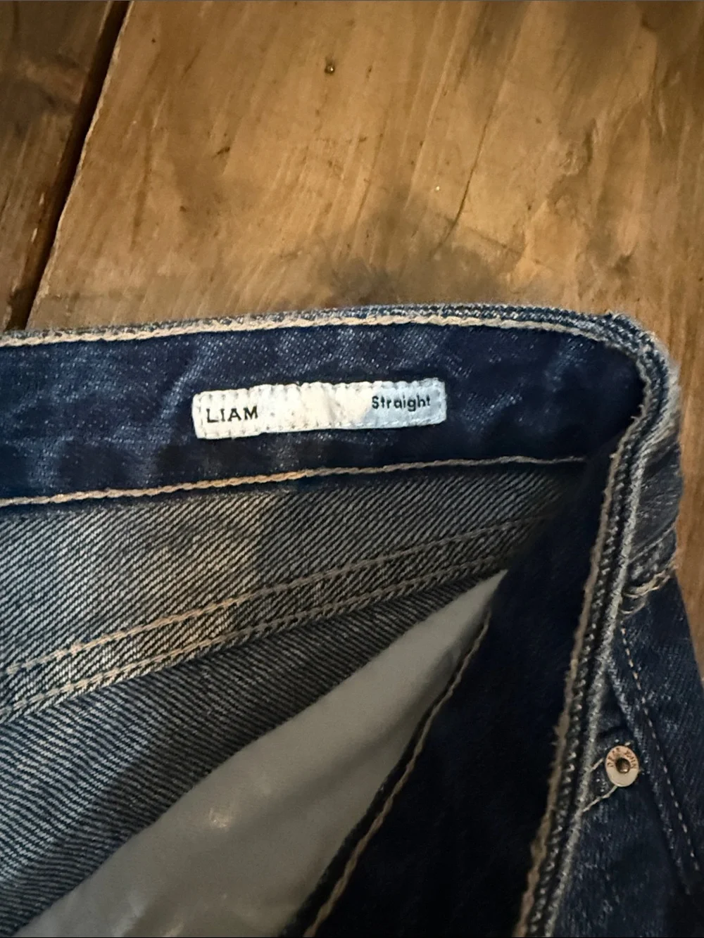 Dear John Dark Blue Distressed Cropped Jeans